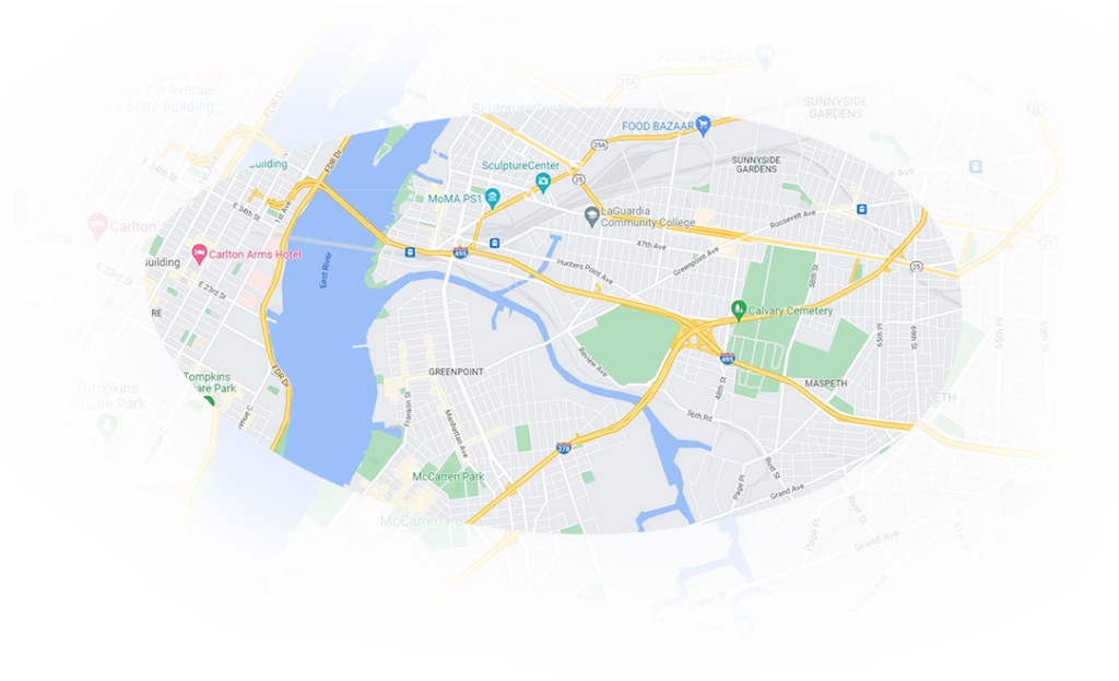 Service area map