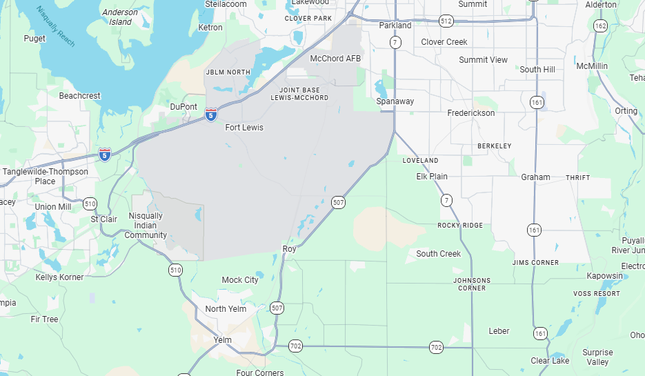 Service area map